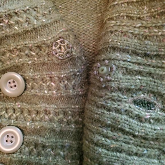 Royal Robbins green button sweater - Picture 4 of 12